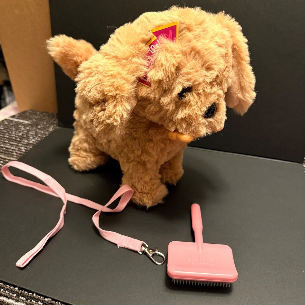 Our Generation Playful Paws Goldendoodle Kids One Size Excellent Tan Plush Dog